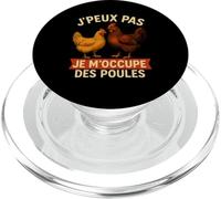J'Peux Pas Je M'occupe des Poules PopSockets PopGrip pour MagSafe