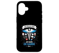 J'Peux Pas Je suis De Garde - Humour Docteur Drôle Médecin Coque pour iPhone 16