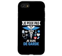 J'Peux Pas Je suis De Garde - Humour Docteur Drôle Médecin Coque pour iPhone SE (2020) / 7/8