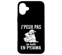 J'Peux Pas Je suis en Pyjama Paraisseux Drôle Humour Panda Coque pour iPhone 16 Plus