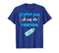 J'peux Pas Je Vais être Tonton Futur Tonton Oncle Cadeau T-Shirt, Homme, Bleu Royal, XXL