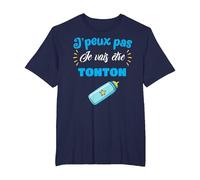 J'peux Pas Je Vais être Tonton Futur Tonton Oncle Cadeau T-Shirt, Homme Grandes Tailles, Bleu Marine, 3X Tall
