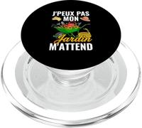 J'Peux Pas Mon Jardin M'Attend Drôle Jardinage PopSockets PopGrip pour MagSafe