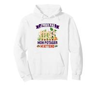 J'peux Pas Mon Potager m'attend - Humour Jardinage Sweat à Capuche