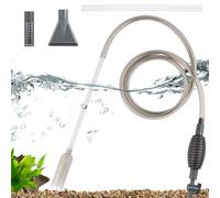 JPGhaha 8 X Aquarium Changeur d'eau Kit Pompe Aspirateur à Siphon Manuel de Nettoyage Réservoir de Poissons Kit de Nettoyage de Gravier d'aquarium avec débit d'eau réglable pour Le Nettoyage du Sable
