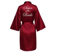 JPHCHSC Demoiselle D'honneur Robe, Mère Mariée Kimono, Satin De Soie Robe De Nuit Robe, Robes De Mariée Robe Peignoir Dames