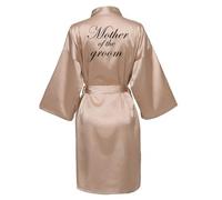 JPHCHSC Demoiselle D'honneur Robe, Mère Mariée Kimono, Satin De Soie Robe De Nuit Robe, Robes De Mariée Robe Peignoir Dames