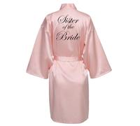 JPHCHSC Demoiselle D'honneur Robe, Mère Mariée Kimono, Satin De Soie Robe De Nuit Robe, Robes De Mariée Robe Peignoir Dames