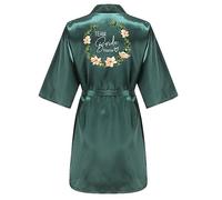 JPHCHSC Personnalisation Robe de Soirée de Mariage en Satin, Kimono, Pyjama de Demoiselle d'Honneur, Peignoir 1
