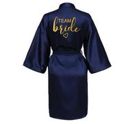 JPHCHSC Robe de Soirée de Mariage en Satin, Kimono, Pyjama de Demoiselle d'Honneur, Peignoir SP015