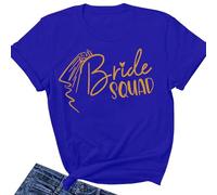 JPHCHSC Tshirt de fête de Mariage, équipe de la mariée, d'enterrement T-Shirt féminine 014