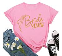 JPHCHSC Tshirt de fête de Mariage, équipe de la mariée, d'enterrement T-Shirt féminine 014