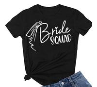 JPHCHSC Tshirt de fête de Mariage, équipe de la mariée, d'enterrement T-Shirt féminine 014