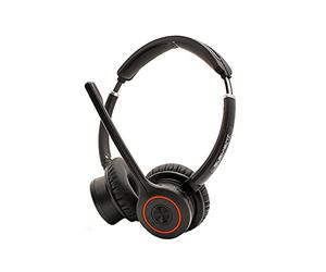 JPL Casque Element-BT500D Binaural sans Fil, Bluetooth, Haut-parleurs Large Bande, Technologie de Suppression du Bruit, pour téléphones Portables/softphones, avec dongle Bluetooth (BT-220) - Noir