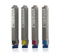 JPLhzVYsu Cartouche de Toner Couleur Compatible avec 9650 9850 9600 9800 C9600 C9800 C9650 C9850 C9800N C9600HN, 4 pièces (42918913-16)