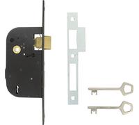 Jpm - Serrure à larder 4 gorges 1 point fouillot à équerre au 1/2 tour / Bouts carres - Droite