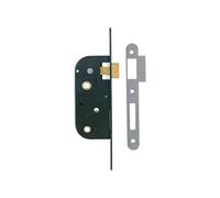 Serrure à larder MULTIBAT à condamnation axe 40 mm finition noir bout carré têtière 20 mm droite JPM 000260-01-1X