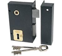 Jpm - Serrure de securite a poser en applique de grille verticale 4 gorges-a fouillot - Réf..317 - Main.G - Axe mm.45 -