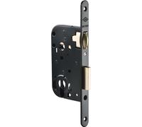 Jpm - Serrure multibat tetiere acier noire-pene a rouleau cle i - Axe mm.50 -