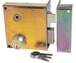 Jpm SSA50115 Serrure en Applique monopoint SAS-Verticale à fouillot-5 Pistons-3 clés-Droite-900400-031A