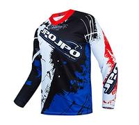 JPOJPO Jersey Homme MX Motocross Maillots de Vélo de Saleté Descente Course de Course à Vélo Bleu