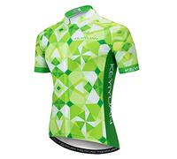 JPOJPO Maillot de cyclisme à manches courtes pour homme avec 3 poches arrière, fermeture éclair intégrale, tête de mort