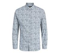 Jprblablackpool AOP Ls T-Shirt Stretch Sn, Goblin Blue., XS