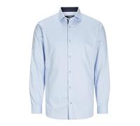 JACK & JONES Jprblaparker Detail T-Shirt L/S Aw24 Sn Chemise d'affaires, Chambray Blue/Fit : Slim fit, XL Homme
