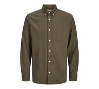 JACK & JONES Jprblubrook Twill Solid L/S T-Shirt Sn, Gris Pierre, M Hommes