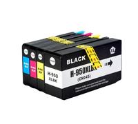 JPrbtfycr Compatible avec Les modèles d'imprimantes OfficeJet Pro 251DW 276DW 8100 8600 8610 8620 8630 8640 8650 Remplacement du numéro de pièce 950xl 951xl(One Set 4 Colors)