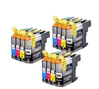JPrbtfycr Compatible with Chip LC223 LC221 Ink Cartridge for MFC-J4420DW MFC-J4620DW MFC-J4625DW MFC-J480DW MFC-J680DW MFC-J880DW Printer Models Third Party Replacement(3 Set 12pcs)