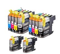 JPrbtfycr Compatible with Chip LC223 LC221 Ink Cartridge for MFC-J4420DW MFC-J4620DW MFC-J4625DW MFC-J480DW MFC-J680DW MFC-J880DW Printer Models Third Party Replacement(2set add 2BK)