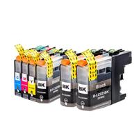 JPrbtfycr Compatible with Chip LC223 LC221 Ink Cartridge for MFC-J4420DW MFC-J4620DW MFC-J4625DW MFC-J480DW MFC-J680DW MFC-J880DW Printer Models Third Party Replacement(1set add 2BK)