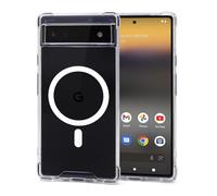 JProtect Coque de protection magnétique pour Google Pixel 6 Pro pour Magsafe - Résistante aux chocs - Transparente - Pour Google Pixel 6 Pro - Aimant