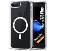 JProtect Coque de protection magnétique pour iPhone 8 Plus/7 Plus pour Magsafe - Résistante aux chocs - Pour Apple iPhone 8 Plus - Magnétique - Pour téléphone portable iPhone 7 Plus