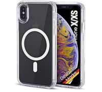 JProtect Coque de protection magnétique pour iPhone XS/iPhone X pour Magsafe - Résistante aux chocs - Transparente - Pour Apple iPhone X, iPhone XS, magnétique