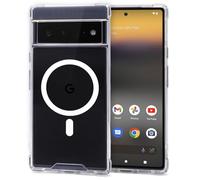 JProtect Coque de protection MagSafe pour Google Pixel 6a (excellente protection et force magnétique) - Coque de protection magnétique transparente pour Google Pixel 6a - Accessoire MagSafe, coque