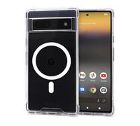 JProtect Coque de protection MagSafe pour Google Pixel 7A, coque de protection magnétique transparente, pour Google Pixel 7A, accessoires MagSafe, coque transparente, résistante aux chocs