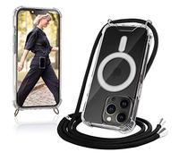 JProtect Coque de protection pour iPhone 13 Pro - Avec bande et MagSafe - Chaîne de téléphone portable magnétique pour iPhone 13 Pro - Magnétique - Coque de protection pour accessoires MagSafe