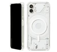 JProtect Coque pour Nothing Phone 1 MagSafe (protection supérieure et force magnétique) - Coque magnétique transparente pour Nothing Phone 1 - Coque magnétique pour accessoires MagSafe - Transparent