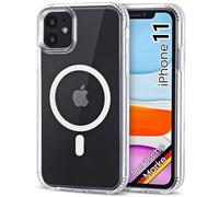 JProtect pour iPhone 11 Coque pour Magsafe (Protection supérieure et force magnétique) Coque de téléphone magnétique transparente pour iPhone 11 - Coque magnétique pour accessoires MagSafe, résistante