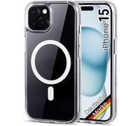 JProtect pour iPhone 15 Coque pour Magsafe (Protection supérieure et force magnétique) Coque de téléphone transparente magnétique pour iPhone 15 - Coque magnétique pour accessoires MagSafe, étui