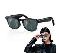 JPRTJY Dernières lunettes intelligentes avec caméra 4K, enregistrement vidéo mains libres, audio à oreille ouverte et connexion Bluetooth pour vlog, conduite, plein air, vie quotidienne, noir