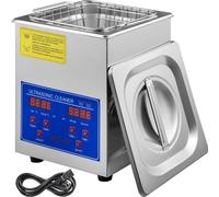 JPS-10A Nettoyeur à ultrasons 2L - Nettoyeur numérique à ultrasons en acier inoxydable pour bijoux - Nettoyeur à ultrasons avec affichage numérique.