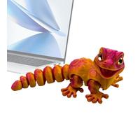 JPSDOWS Caméléon Imprimé en 3D - Figurines d'animaux Reptiles | Statue de Bureau Reptile Jouet pour