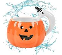 JPSDOWS Citrouille | 330 ML Halloween Tasse Citrouille Fantôme Tasse - Tasses à café en céramiquCitrouillDessin animé créatif, Tasse d'eau Citrouille d'halloween Femmes