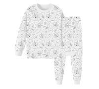 JPSDOWS Coloriage de Pyjamas pour à Faire soi-même,Pyjamas de coloriage pour - Kids Art Colorez Votre Propre Pyjama - Art coloriez Vos Propres Hauts et Pantalons à Manches Longues, Jouets artisanaux