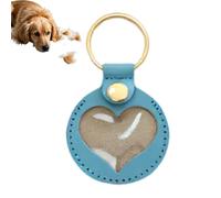 JPSDOWS Porte-clés avec poils de chien | pendentif souvenir pour chiens avec mèche de poils, pendentif porte-clés en forme de cœur souvenir pour femme sac à dos homme