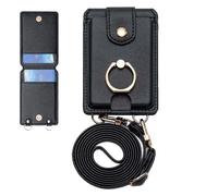 JPSDOWS Portefeuille pour téléphone à attacher, porte-cartes de téléphone à coller, portefeuille pour et porte-cartes | Porte multi-usages étanche avec 2 emplacements pour cartes, poche pour, avec sur