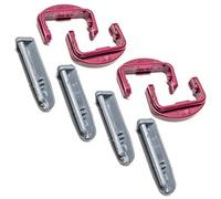 JPshop - 2 Kit 4 loquets avant et arrière rail panier lave-vaisselle compatible avec Beko